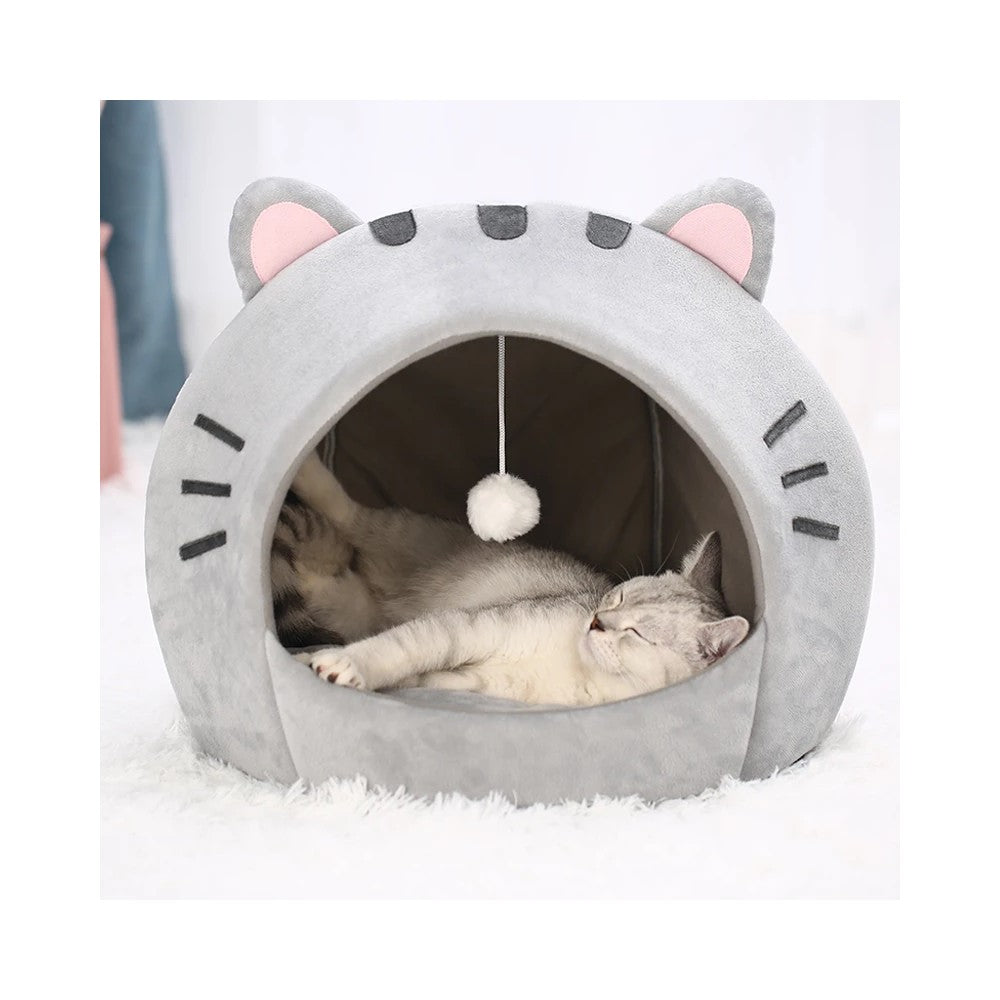 Best Pet Cave Bed for Cats & Dogs - Cozy Warm Nest House
