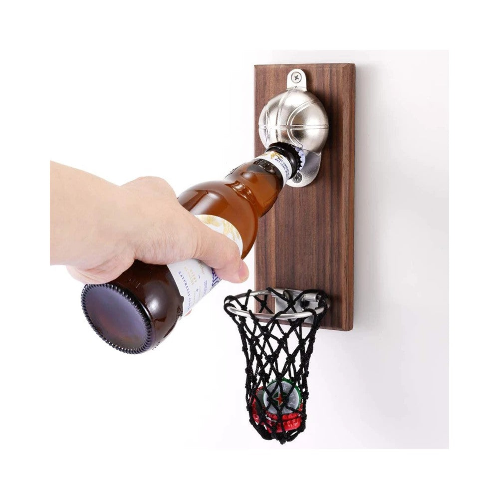Best Magnetic Basketball Bottle Opener - Wall Mount Cap Catcher