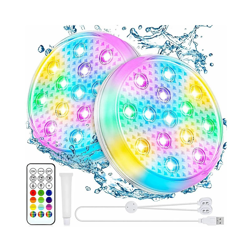 Rechargeable Underwater Pool Lights with Remote Control
