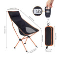 Ultralight Portable Folding Camping Chair - Extended Comfort Seat