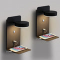 Modern LED Wall Lamp with USB Charging - 9W Bedside Light