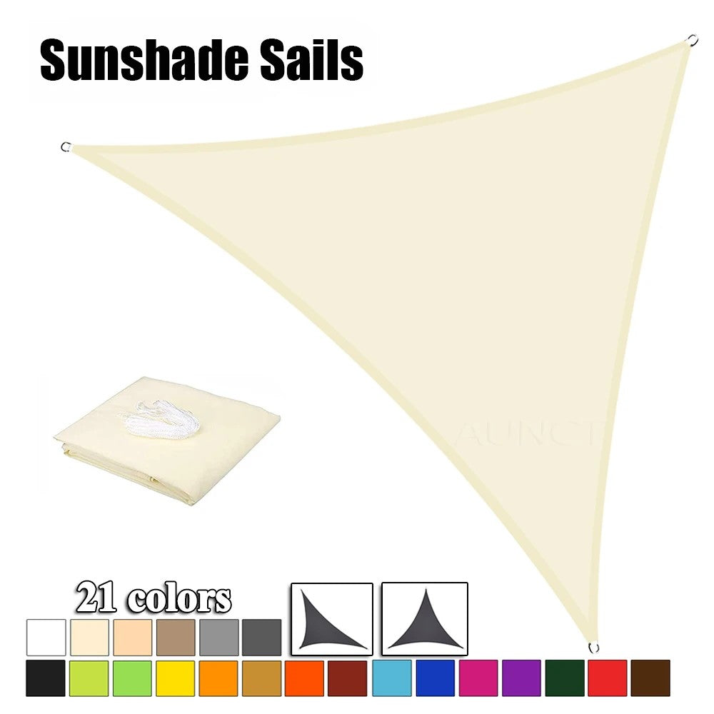 Best Waterproof Sun Shelter Triangle Shade Sail for Outdoor Patio