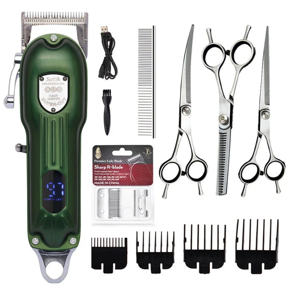 Best Professional Dog Hair Clipper - Rechargeable Pet Grooming Trimmer
