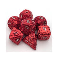 Premium Metal Polyhedral Dice Set - Maze Pattern Design 7pc