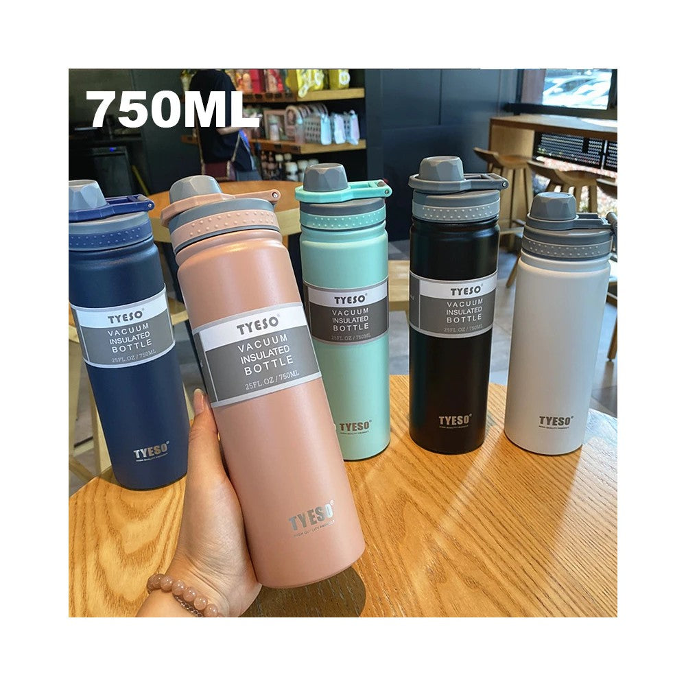Best Vacuum Insulated Water Bottle 750ML - 24 Hour Cold Keeps Drinks