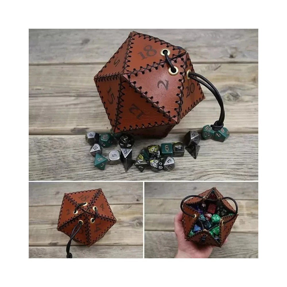 Buy Best D20 Dice Bag Leather Storage Box Reinforced