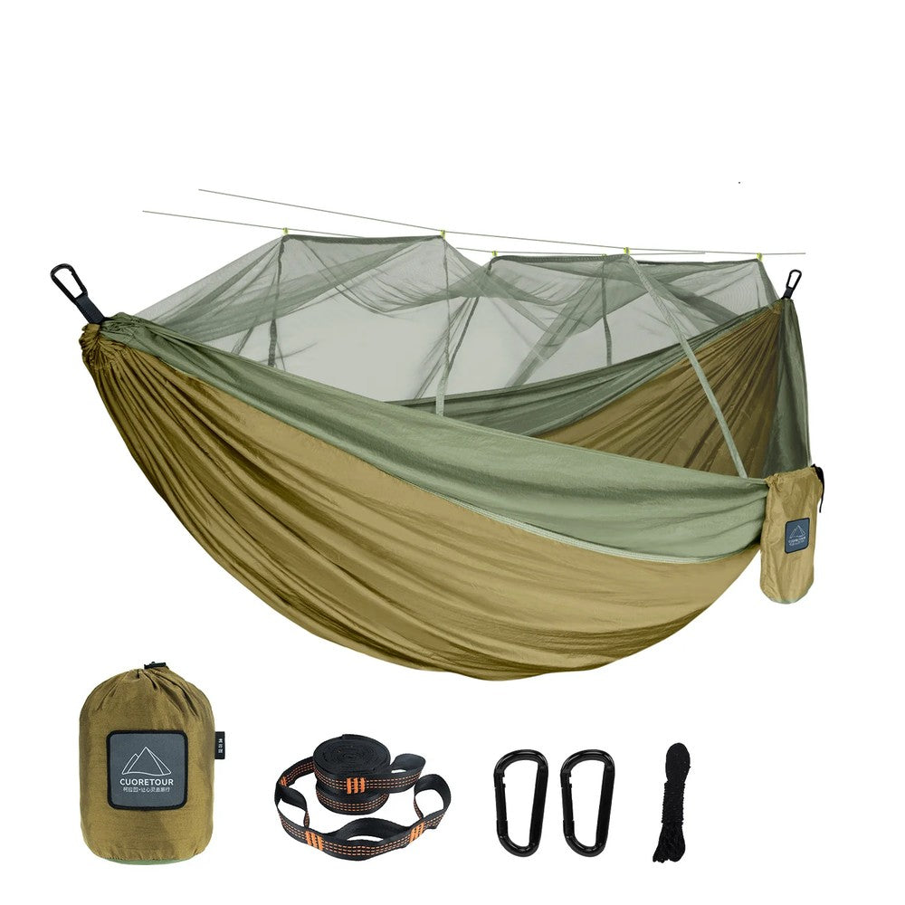 Best Portable Camping Hammock with Mosquito Net - Single & Double