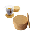 Natural Cork Coasters Set - Buy 50/100 Pcs Round Coffee Table Mats