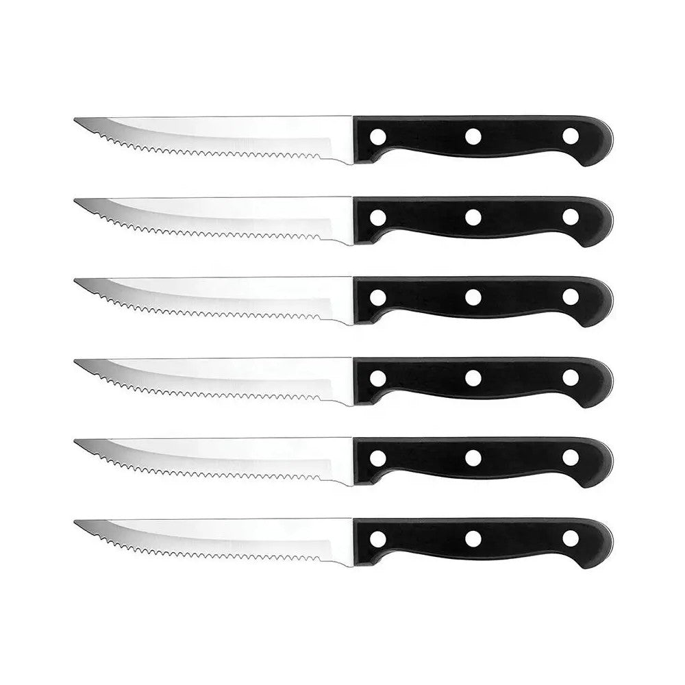 Best Steak Knives Set - Sharp Serrated Dinner Knives for Meat