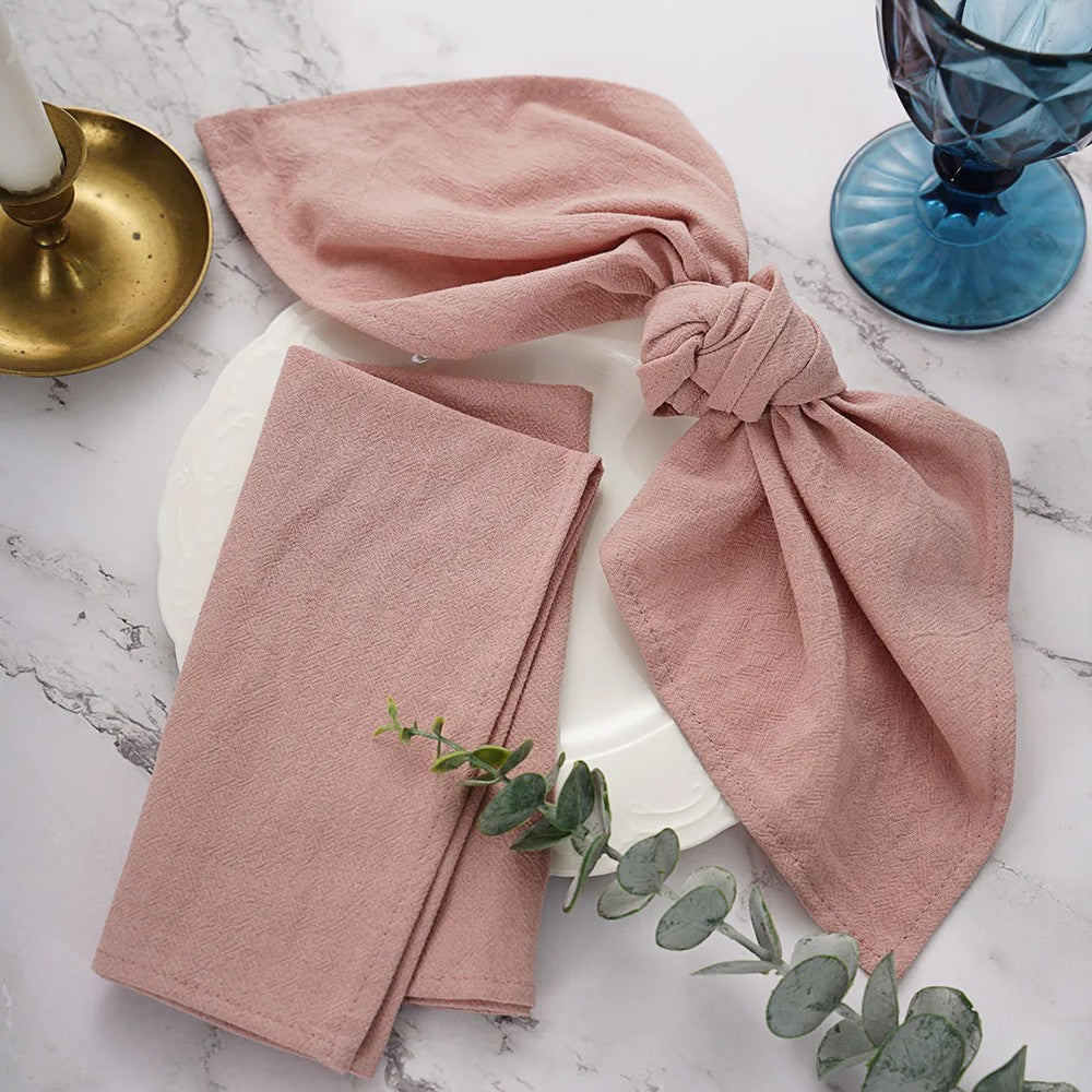 Buy 12pc Cotton Tea Towels 40x40cm - Best Quality Dining Napkins