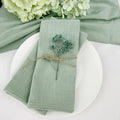 Buy Sage Green Cotton Napkins - 50 Piece Reusable Set