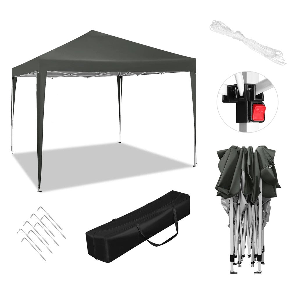 Pop-Up Gazebo Tent 10x10 Waterproof Canopy Wedding Party Garden