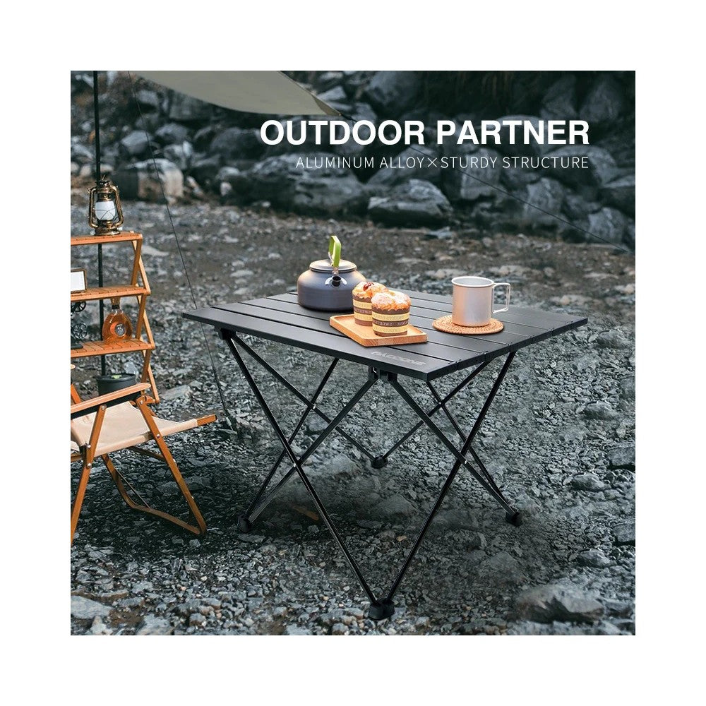 Portable Aluminum Folding Camping Table - Lightweight Outdoor Desk