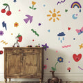Best Removable Kids Doodle Wall Stickers for Nursery Room Decor