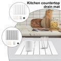 Best Foldable Diatomite Dish Drying Mat - Non-Slip Kitchen Pad