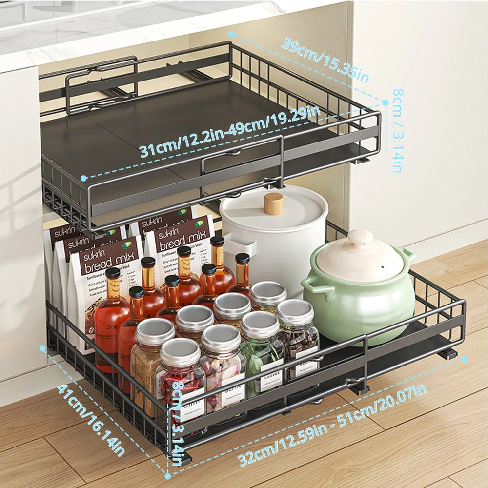 Best Expandable Cabinet Organizers with Slide Out Drawers