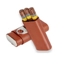 Best Leather Cigar Case Humidor - Cedar Travel Storage Kit